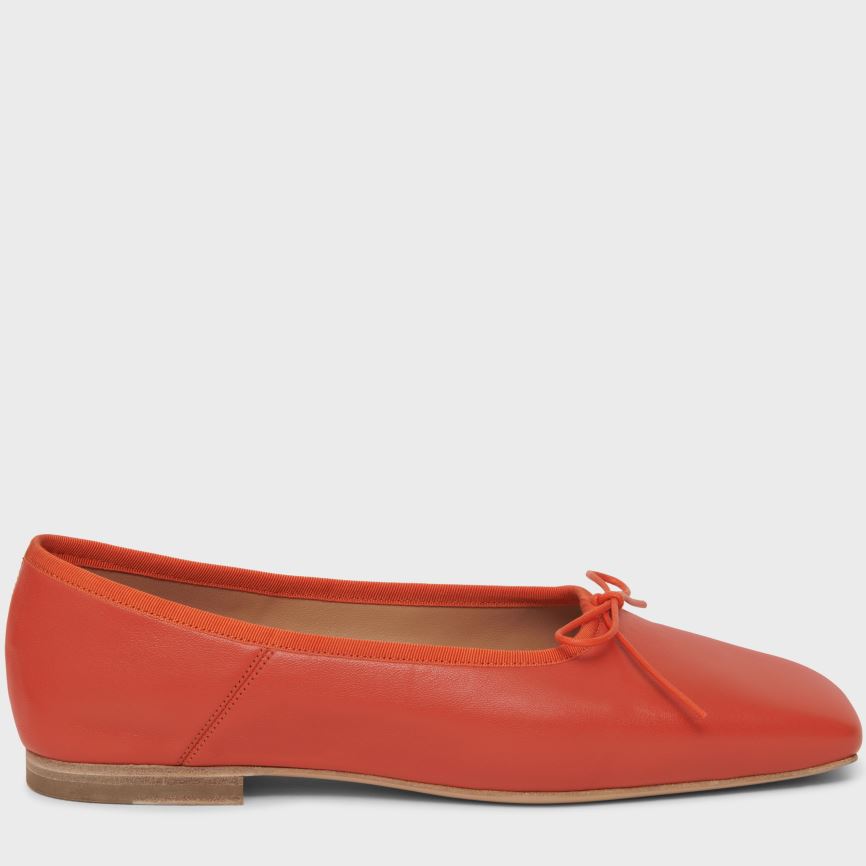 Ballerine Mansur Gavriel Square Punta Ballerina Donna Arancioni | NDLIBO50E