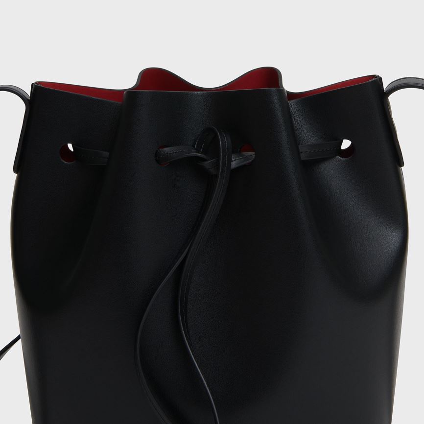 Borse A Secchiello Mansur Gavriel Apple Pelle Mini Donna Nere | VTHAPX651