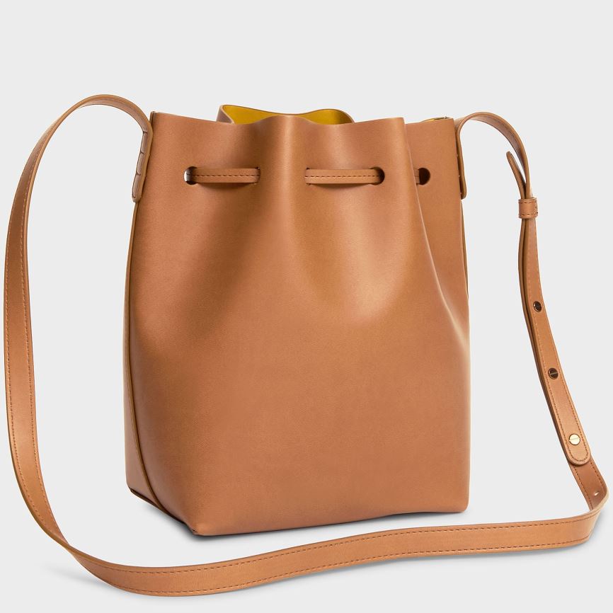 Borse A Secchiello Mansur Gavriel Apple Pelle Mini Donna Marroni | WSGIJN715