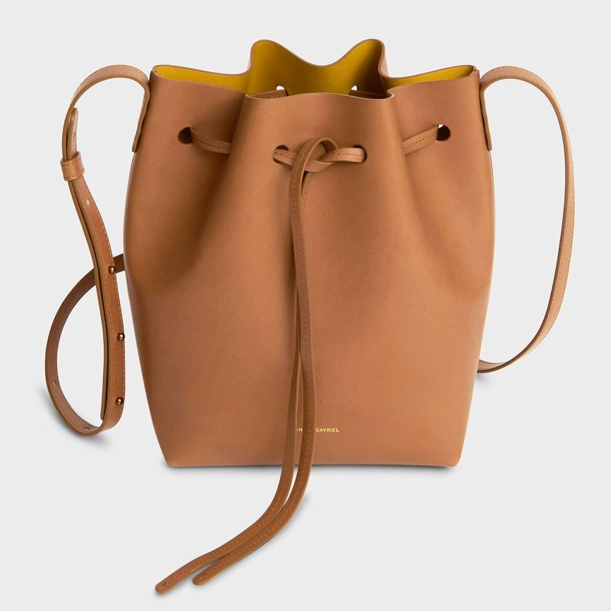 Borse A Secchiello Mansur Gavriel Apple Pelle Mini Donna Marroni | WSGIJN715