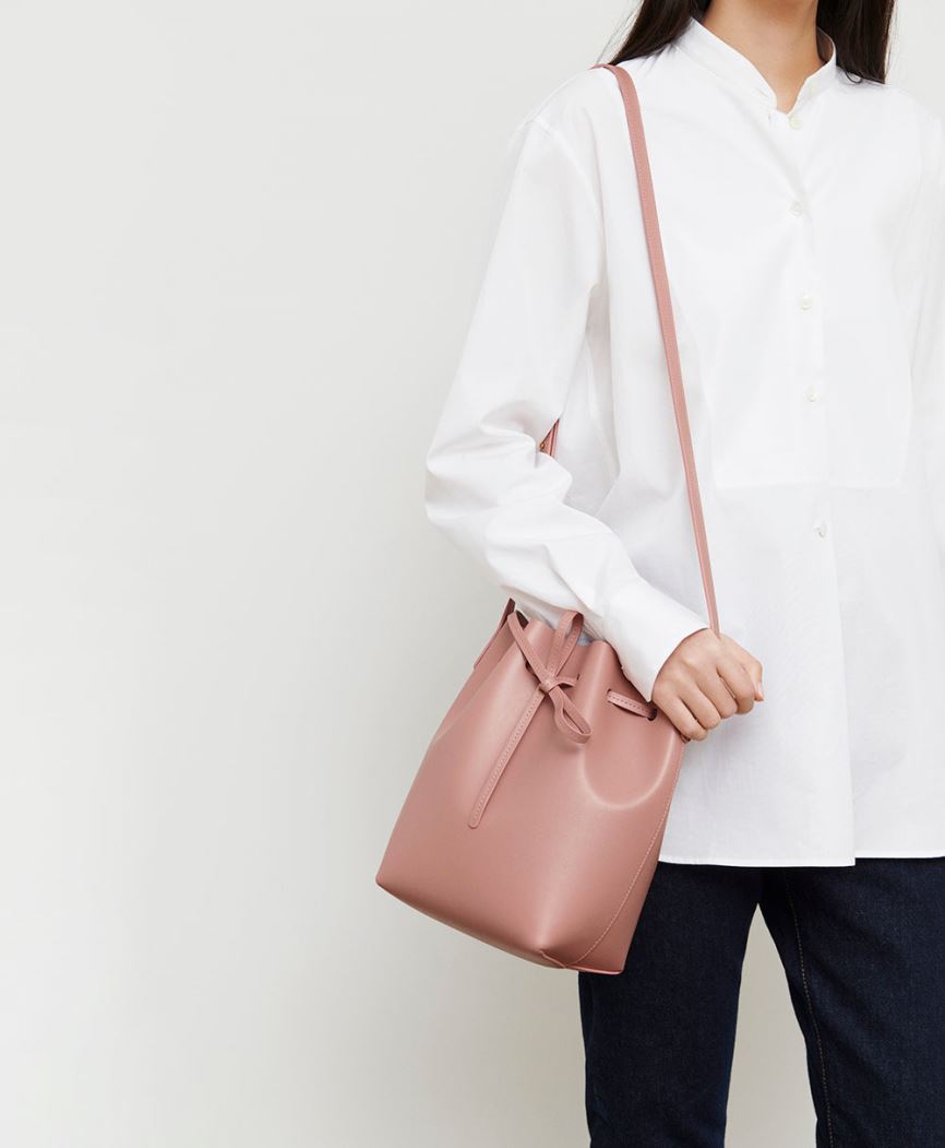 Borse A Secchiello Mansur Gavriel Apple Pelle Mini Donna Rosa | XDRV6Z274