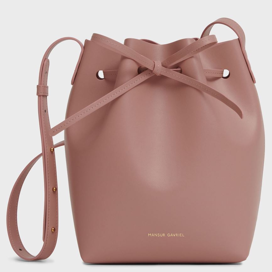 Borse A Secchiello Mansur Gavriel Apple Pelle Mini Donna Rosa | XDRV6Z274