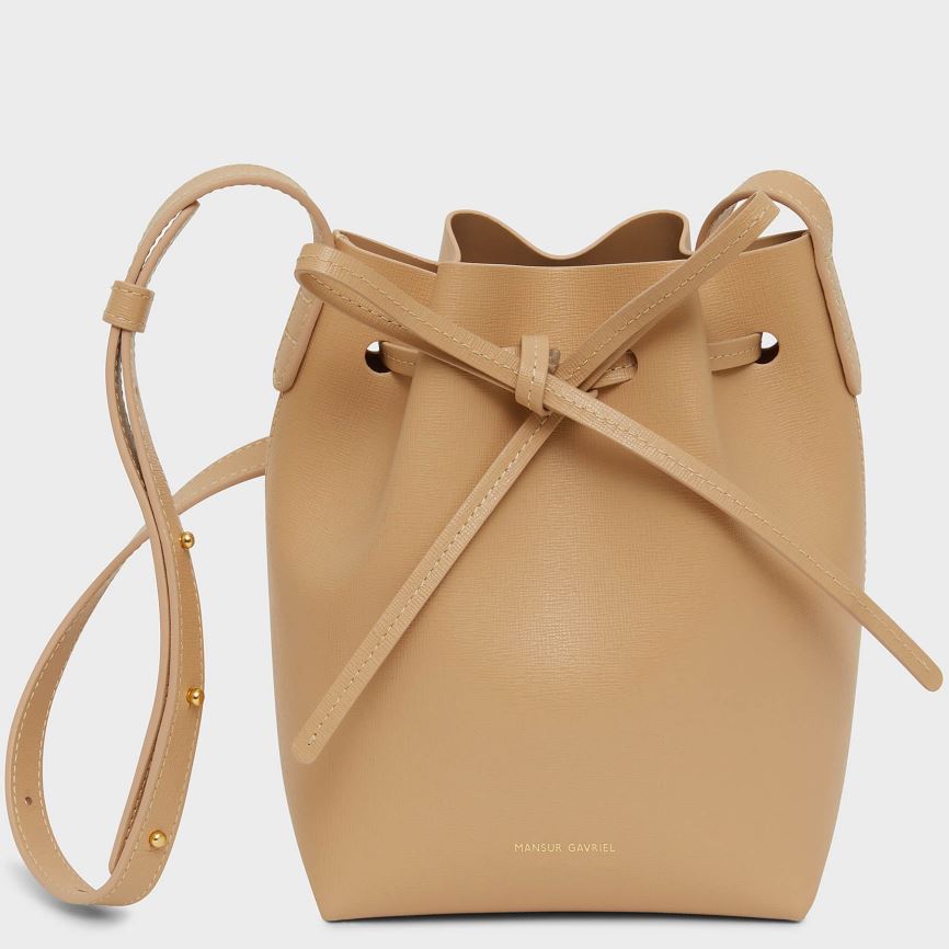 Borse A Secchiello Mansur Gavriel Mini Mini Donna Marroni Chiaro | 6DVAQZ26E