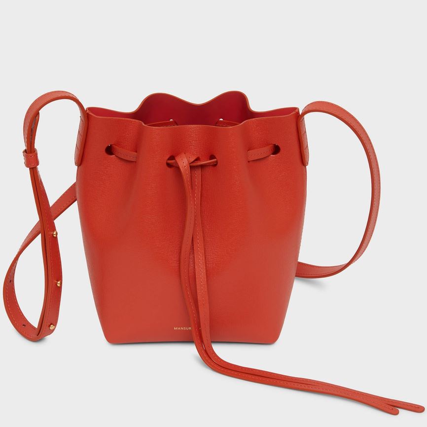 Borse A Secchiello Mansur Gavriel Mini Mini Donna Rosse | FUSGOE507