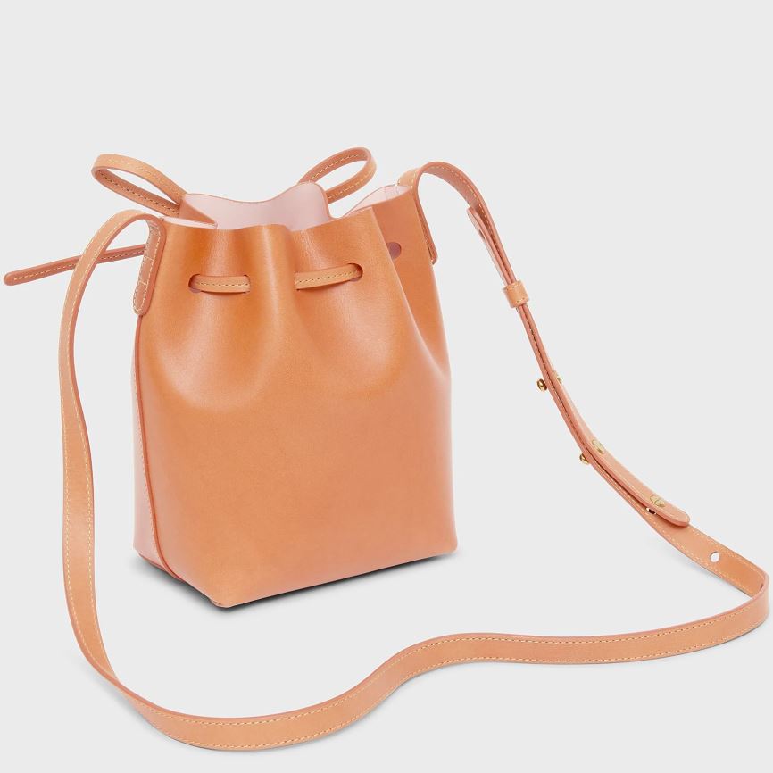 Borse A Secchiello Mansur Gavriel Mini Mini Donna Marroni Chiaro | SBEPIL6E7