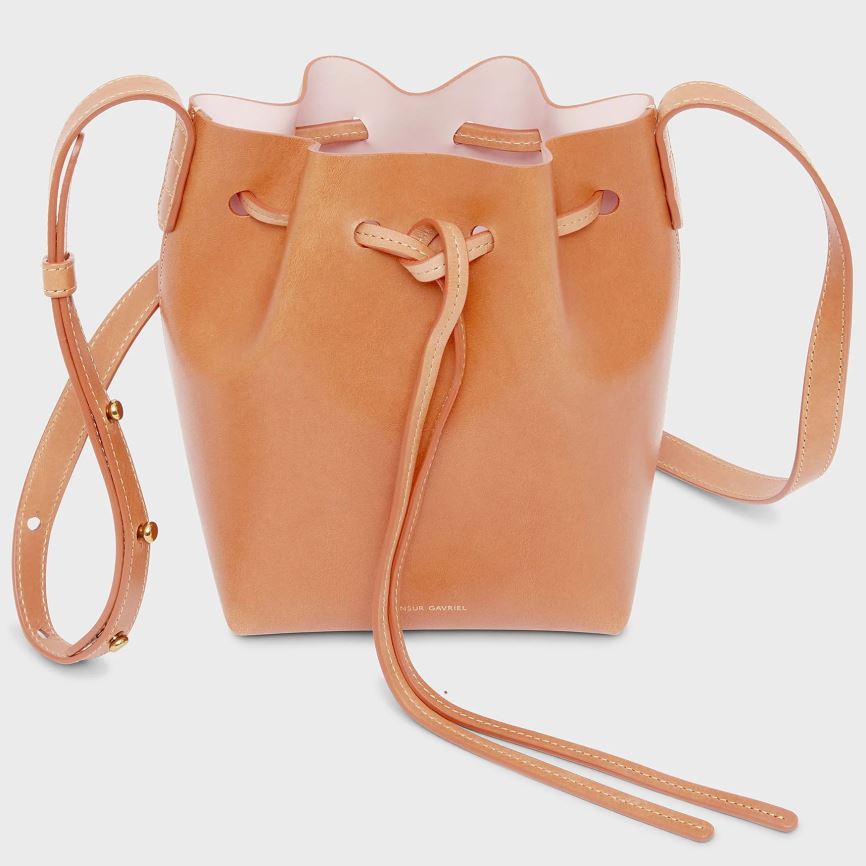 Borse A Secchiello Mansur Gavriel Mini Mini Donna Marroni Chiaro | SBEPIL6E7