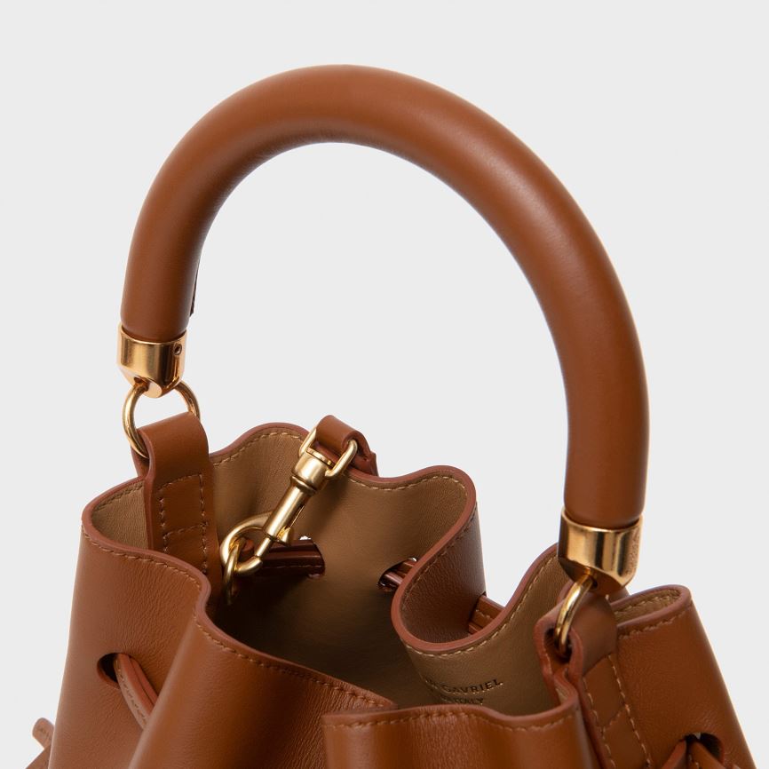 Borse A Secchiello Mansur Gavriel Movimento Mini Donna Marroni Scuro | MXED6F680