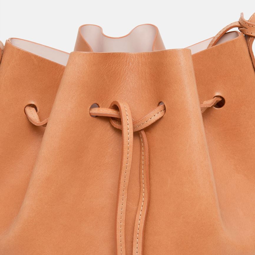 Borse A Secchiello Mansur Gavriel Vegetable Tanned Pelle Donna Marroni Chiaro | ZQS12FH6E2