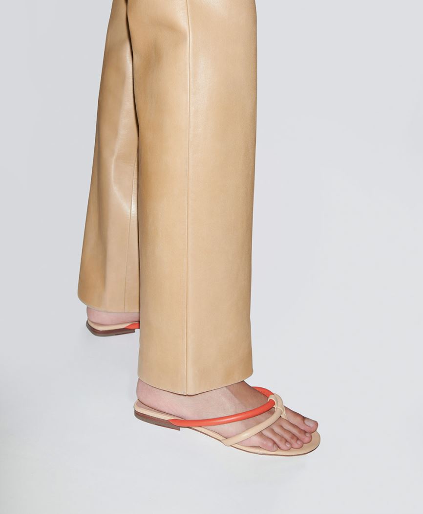 Infradito Mansur Gavriel Filo Donna Beige Arancioni | F12DIWV281