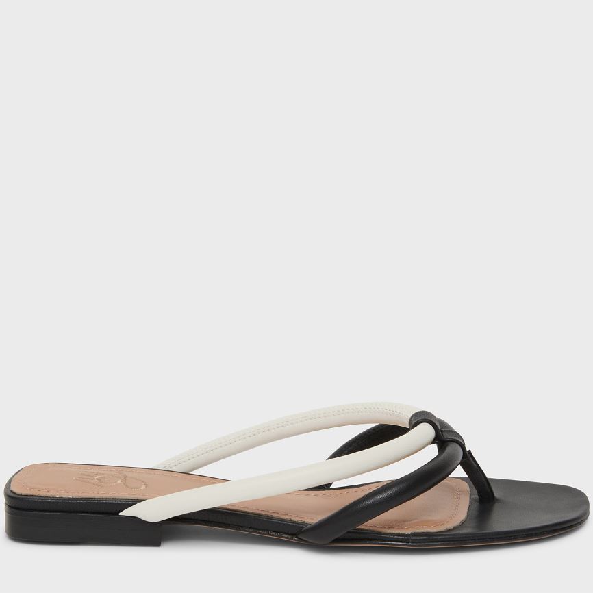 Infradito Mansur Gavriel Filo Donna Nere Bianche | D6TIHC450