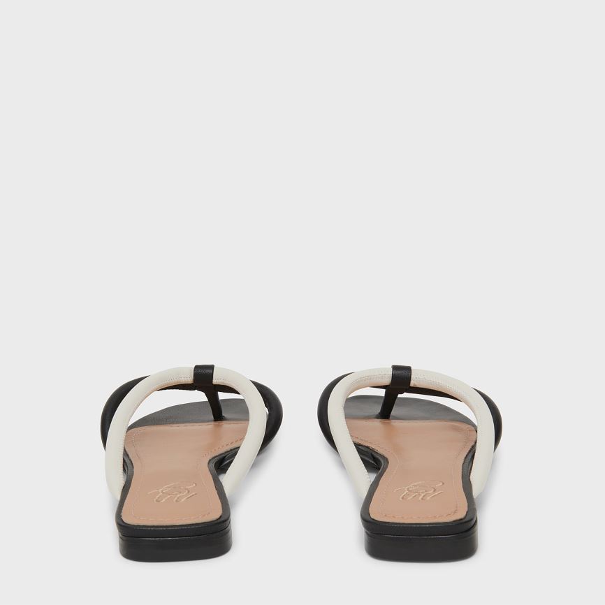 Infradito Mansur Gavriel Filo Donna Nere Bianche | D6TIHC450