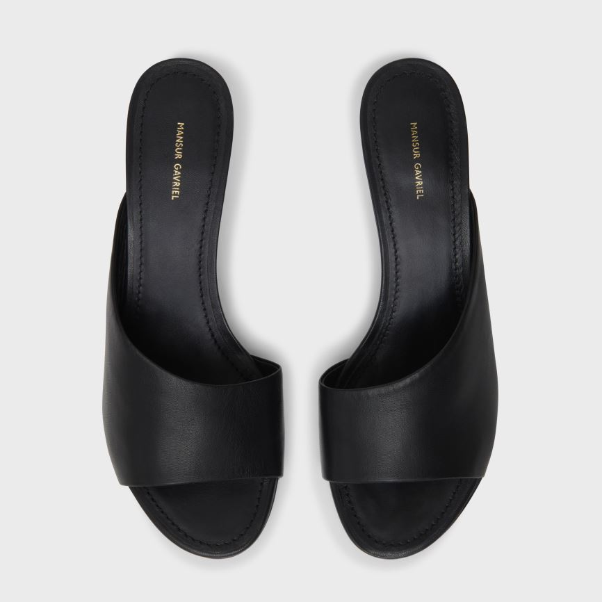 Mules Mansur Gavriel Kitten Open Punta Donna Nere | IFGR12N780