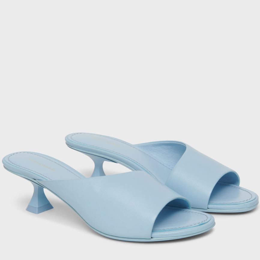 Mules Mansur Gavriel Kitten Open Punta Donna Blu Chiaro | NGRHAS719