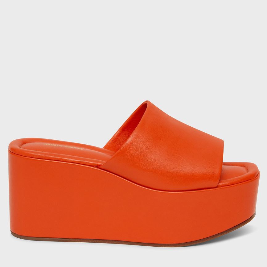 Mules Mansur Gavriel Platform Donna Arancioni | BWIQ12RE17