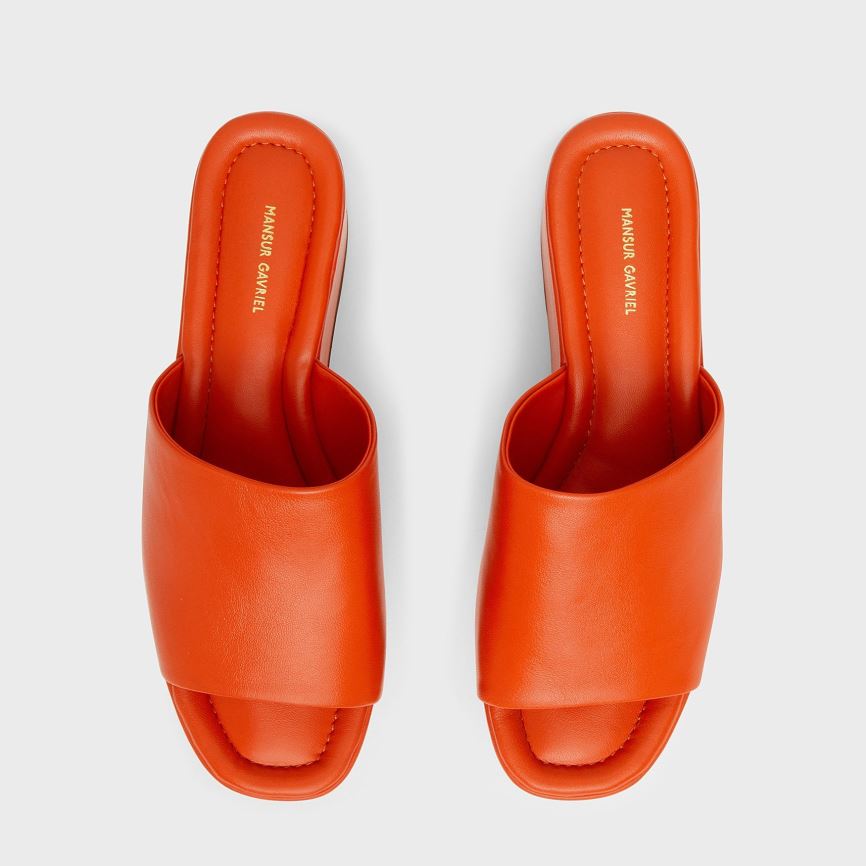 Mules Mansur Gavriel Platform Donna Arancioni | BWIQ12RE17