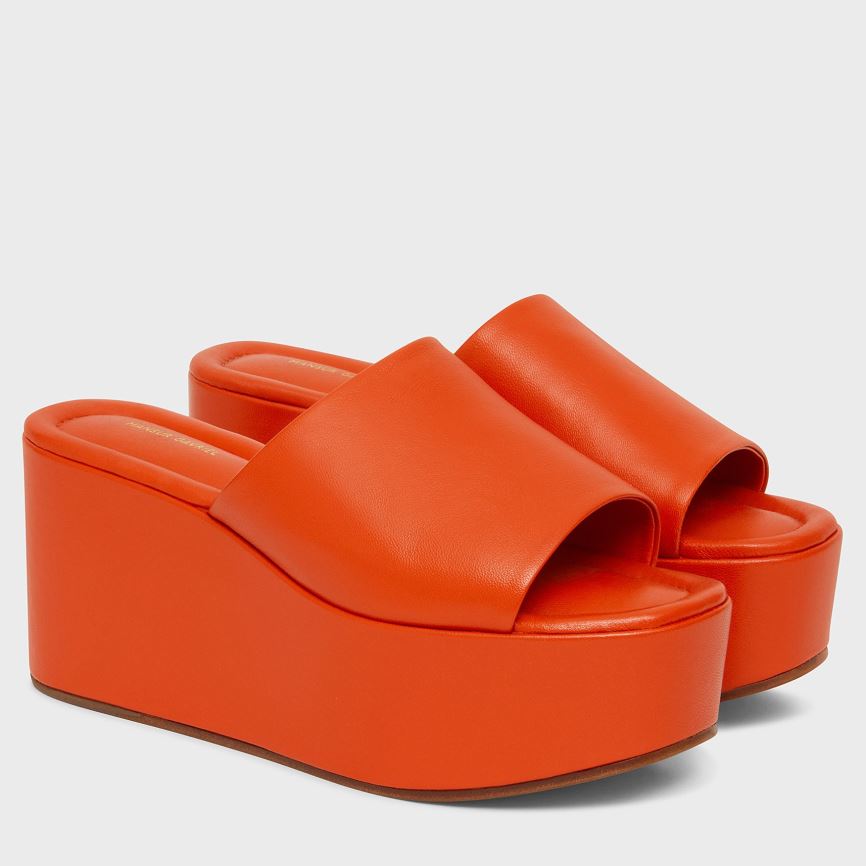 Mules Mansur Gavriel Platform Donna Arancioni | BWIQ12RE17