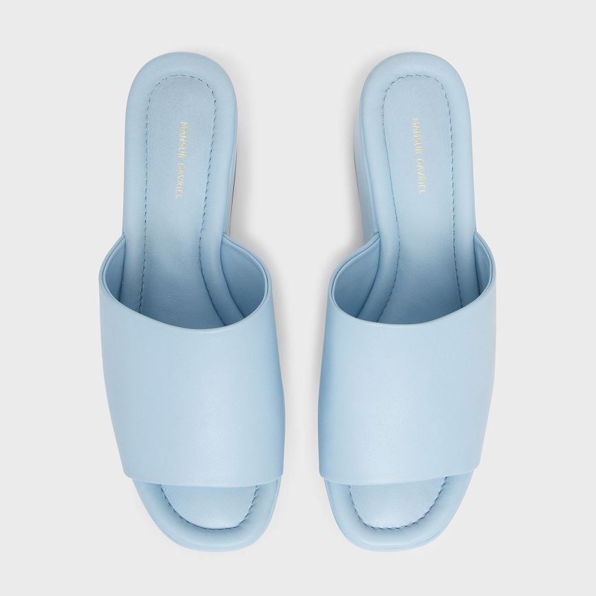 Mules Mansur Gavriel Platform Donna Blu Chiaro | PJSHF659E