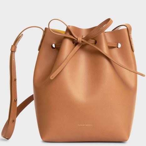 Borse A Secchiello Mansur Gavriel Apple Pelle Mini Donna Marroni | WSGIJN715