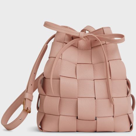 Borse A Secchiello Mansur Gavriel Upcycled Woven Mini Donna Rosa | MNZVPO9E2