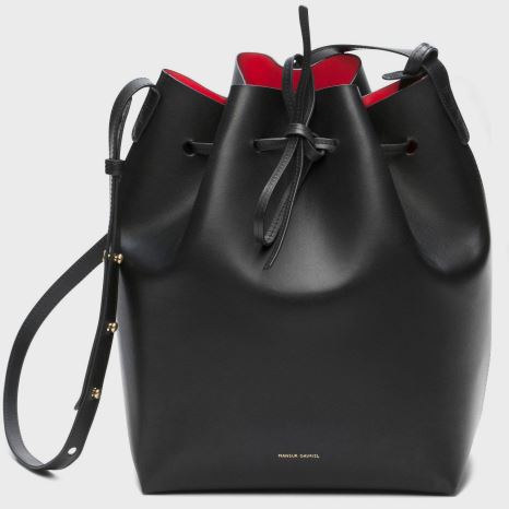 Borse A Secchiello Mansur Gavriel Vegetable Tanned Pelle Donna Nere | WVXQES872