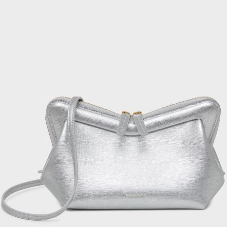 Borse Crossbody Mansur Gavriel Mini M Frame Donna Argento | WLUVOH714